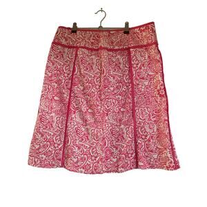 Norton McNaughton Stretch Pink and White Floral Size 12